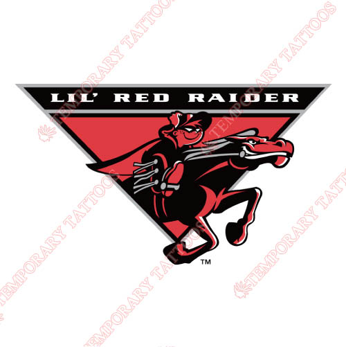 Texas Tech Red Raiders Customize Temporary Tattoos Stickers NO.6557
